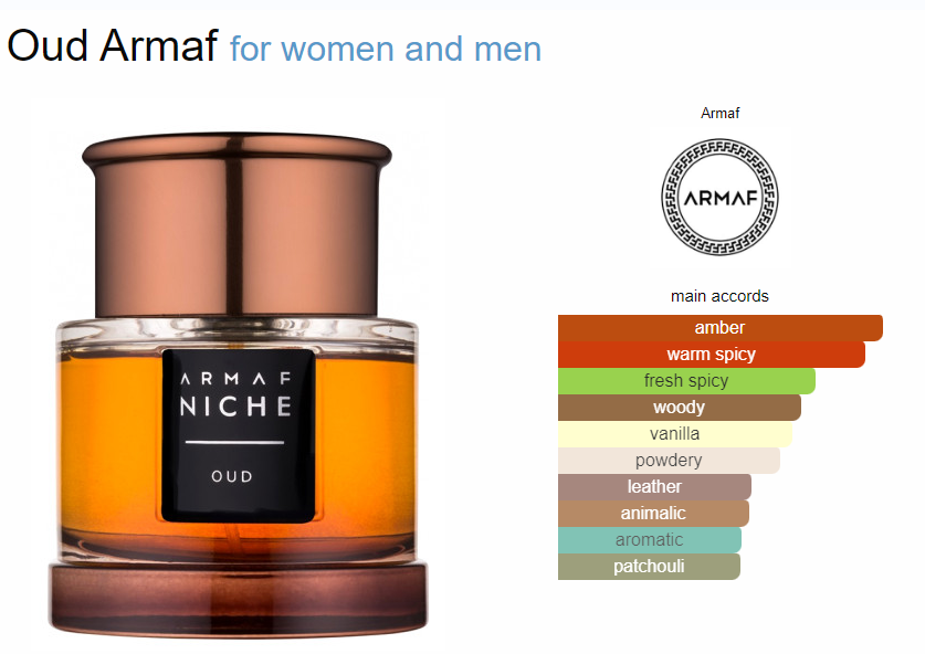 Oud Armaf for women and men EDP 90ML